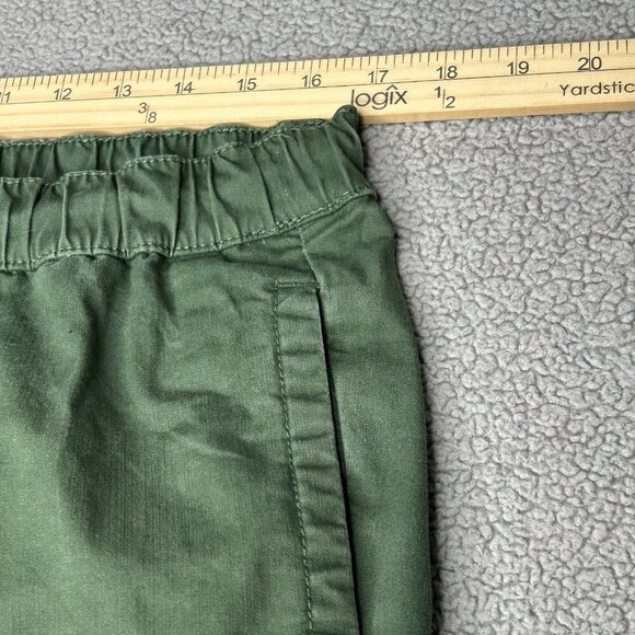 Pact Pants Mens Extra Large Green Canvas Roll Up Pant Organic Cotton Stretch XL - Picture 8 of 12